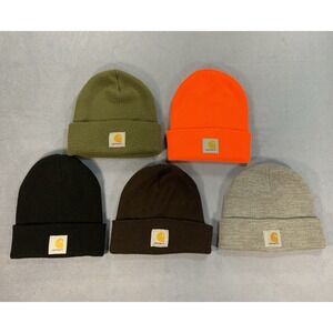 Carhartt Beanie Watch Cap Lot of 5 - Assorted Colors - Slightly Used